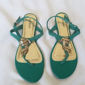 Bamboo Green Sandals